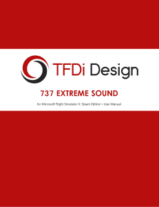 © 2016 TFDi Corp d.b.a. TFDi Design, All Rights Reserved. 1