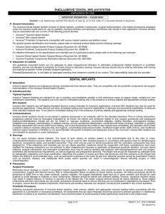 Inclusive Tapered Implant English Instructions for Use