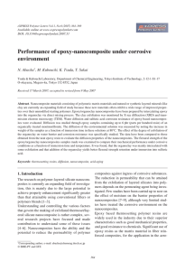 Performance of epoxy-nanocomposite under corrosive environment