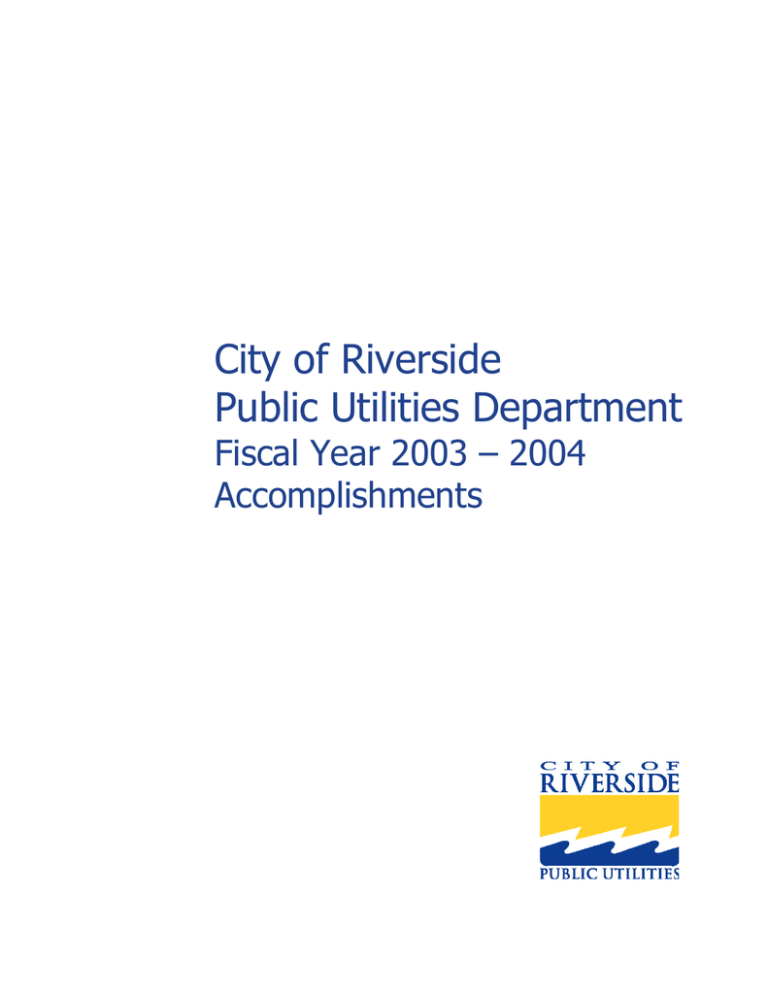 2003 2005 Accomplishments For Field Services