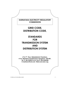 GRID CODE, DISTRIBUTION CODE, STANDARDS FOR