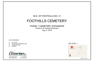 Foothills Cemetery Expansion RFQ Drawings