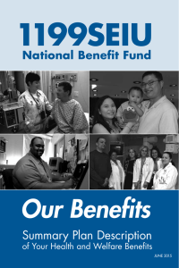 1199SEIU National Benefit Fund Summary Plan Description (SPD)