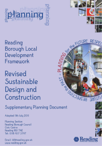 Sustainable Design and Construction Supplementary Planning
