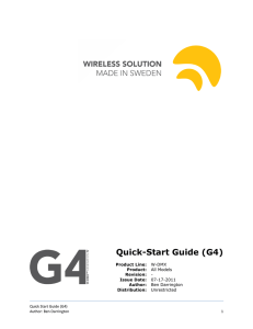 Quick-Start Guide (G4)