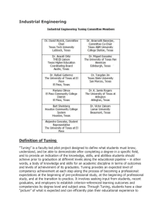 Industrial Engineering - Texas Higher Education Coordinating Board