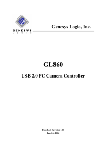 GL860 USB 2.0 PC Camera Controller