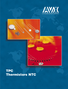 AVX TPC Thermistors NTC