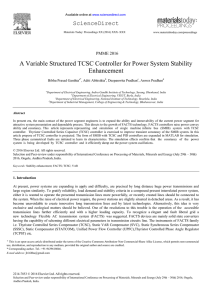 A Variable Structured TCSC Controller for Power System