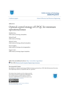 Optimal control strategy of UPQC for minimum