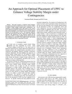 An Approach for Optimal Placement of UPFC to Enhance Voltage