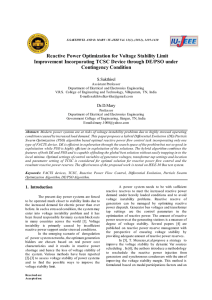 Reactive Power Optimization for Voltage Stability Limit