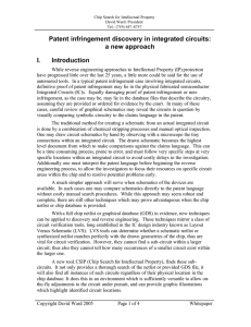 Patent infringement discovery in integrated circuits: a new approach