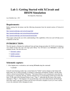 Lab 1: Getting Started with XCircuit and IRSIM Simulation