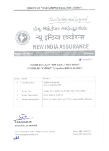Conditions - The New India Assurance Co. Ltd.
