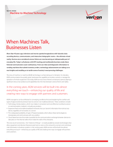 When Machines Talk, Businesses Listen