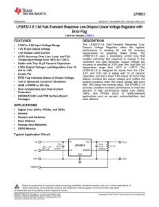 LP38512-1.8 1.5A Fast-Trans Resp Low