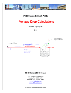 Voltage Drop Calculations
