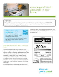 BC Hydro > Use energy-efficient appliances in your home