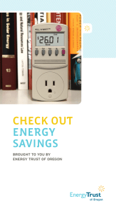check out energy savings - Oregon State University Extension Service