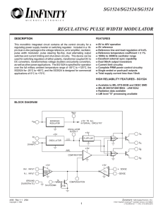 (LinFinity), SG1524 Regulating Pulse Width