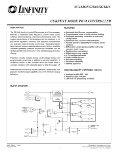 CURRENT MODE PWM CONTROLLER SG1846/SG2846/SG3846