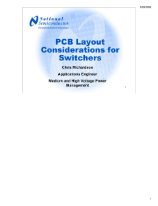 PCB Layout Considerations for Switchers