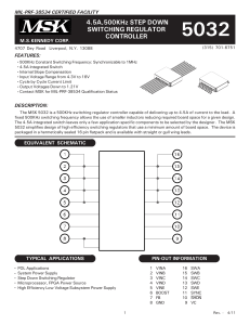 5032 4.5A,500KHz STEP DOWN SWITCHING REGULATOR