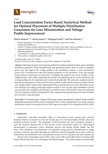 Load Concentration Factor Based Analytical Method for Optimal