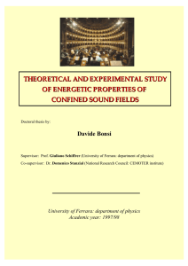 theoretical and experimental study of energetic properties of