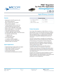 PRMTM Regulator for Post PFC Operation