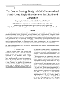 The Control Strategy Design of Grid-Connected and Stand