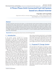 A Three-Phase Grid-Connected Fuel Cell System based on a Boost