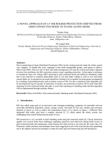 a novel approach of lv microgrid protection shifted from grid