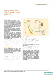 Coordination of Inverse- Time Overcurrent Relays with Fuses