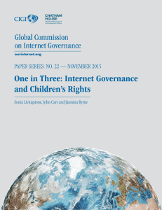 One in Three: Internet Governance and Children`s Rights