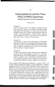 Heteropatriarchy and the Three Pillars of White Supremacy