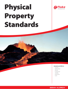 Physical Properties Standards - Sigma