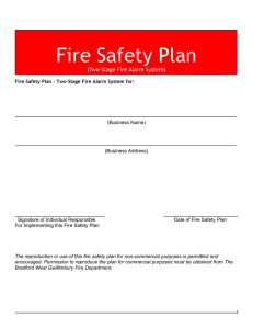 Two-Stage Fire Alarm System
