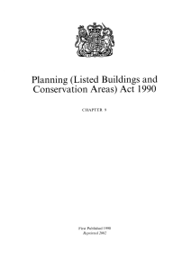 Planning (Listed Buildings and