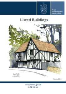 Listed Buildings - South Cambridgeshire District Council