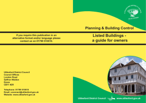 Listed Buildings - Uttlesford District Council