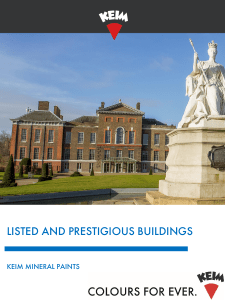 listed and prestigious buildings