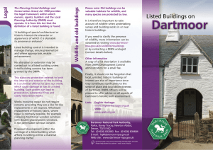 Listed Buildings on Dartmoor