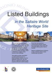 Listed Buildings in Saltaire