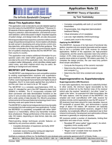 MICRF001 Theory of Operation - SP