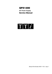 AIM-TTI Instruments QPX1200 Datasheet