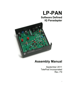 Assembly Manual for serial numbers 800 +