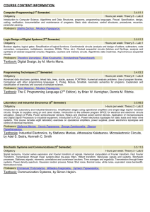 course content information - Computer Science and Engineering