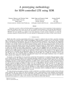 A prototyping methodology for SDN-controlled LTE using